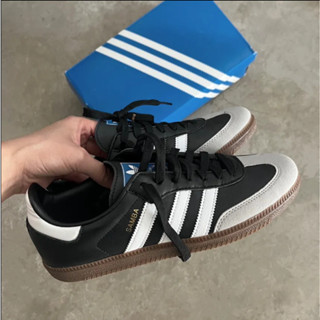 adidas originals Samba Vegan Black gray Sports shoes ของแท้ 100 % style Running shoes