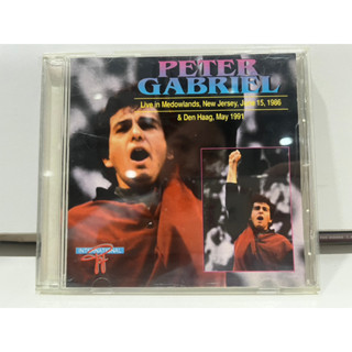 1   CD  MUSIC  ซีดีเพลง     PETER GABRIEL LIVE IN NEW JERSEY 1986 &amp; DEN HAAG 1991   (K3J30)