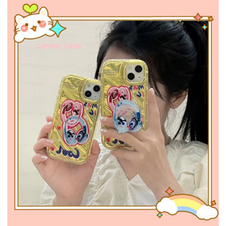 🎁ส่งของขวัญ🎁เคสไอโฟน สำหรับ 11 14 for iPhone Case 13 12 Pro Max น่ารัก การ์ตูน พร้อมขาตั้ง กันกระแทก เคสนิ่ม เคสโทรศัพท์