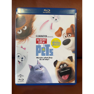 Blu-ray The secret life of Pets 1 เรื่องลับแก๊งขนฟู 1 แผ่นหนัง Blu ray disc