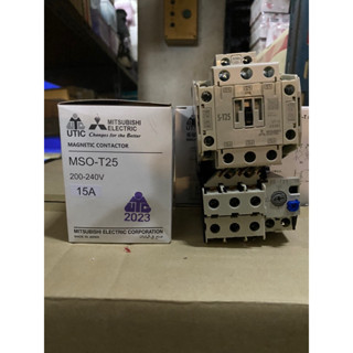 Mitsubishi Magnetic MSO-T25พร้อมoverload 15A กลาง ของแท้พร้อมส่ง