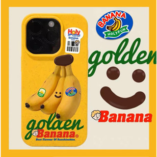 🍌ส่งจากไท🍌กล้วย banana ต้นฉบับ เคสไอโฟน 14 pro max เคส for iPhone 13 12 11 pro max case สีเหลือง วัสดุที่ย่อยสลายได้