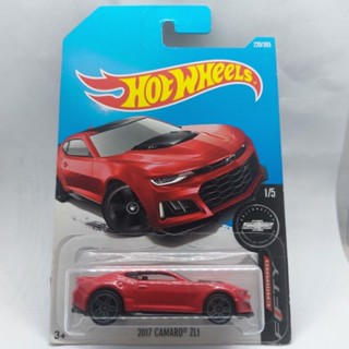 รถเหล็ก Hotwheels 2017 CAMARO ZL1 สีแดง (ib18)