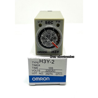 ทามเมอร์ H3Y-2. 12V 24V 220VAC Omron  3S  5S  10S  30S  60S  5M  10M  30M  60M