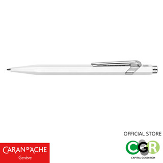 ปากกาลูกลื่น CARAN DACHE White 849 CLASSIC LINE Ballpoint Pen # 849.001