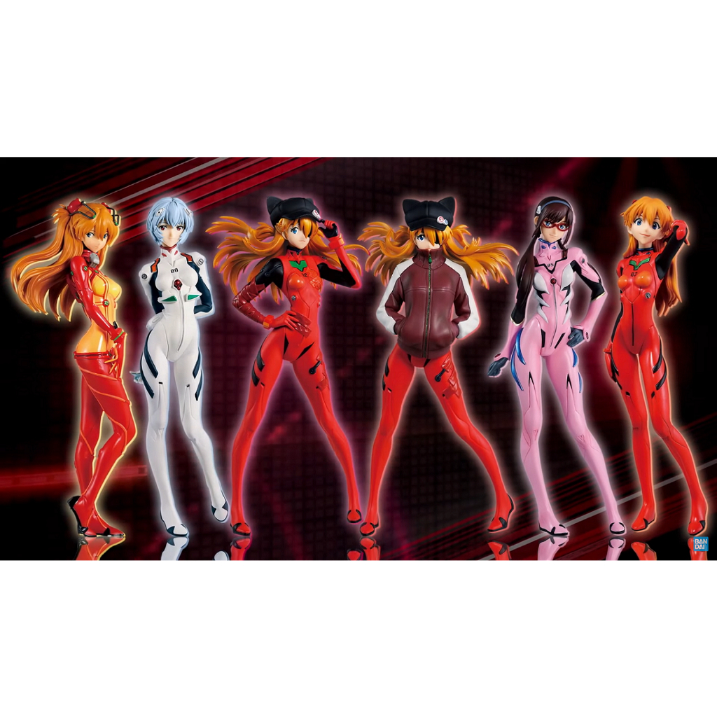 Action Figurines 1099 บาท [ฟิกเกอร์แท้] Ichiban Kuji Evangelion 2020 – Asuka Langley / Ayanami Rei / Makinami Mari (Bandai Spirits) Hobbies & Collections