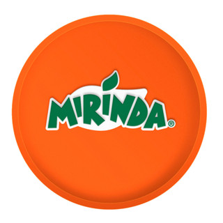 [สินค้าของแถมห้ามจำหน่าย] ที่รองแก้ว Mirinda ส้ม