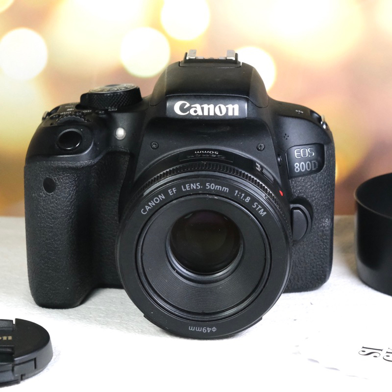 Canon 800d + lens 50mm f1.8 STM (มือสอง)