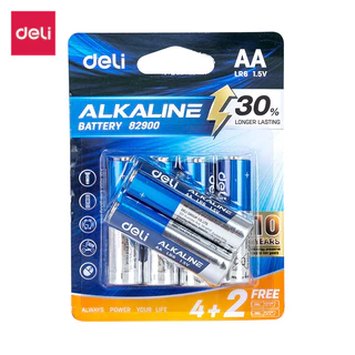 Deli ถ่าน ความจุสูง AA LR6 / AAA LR03 ถ่าน 1.5V ใหม่ ของแท้ ถ่านไฟฉายอัลคาไลน์ Alkaline Battery