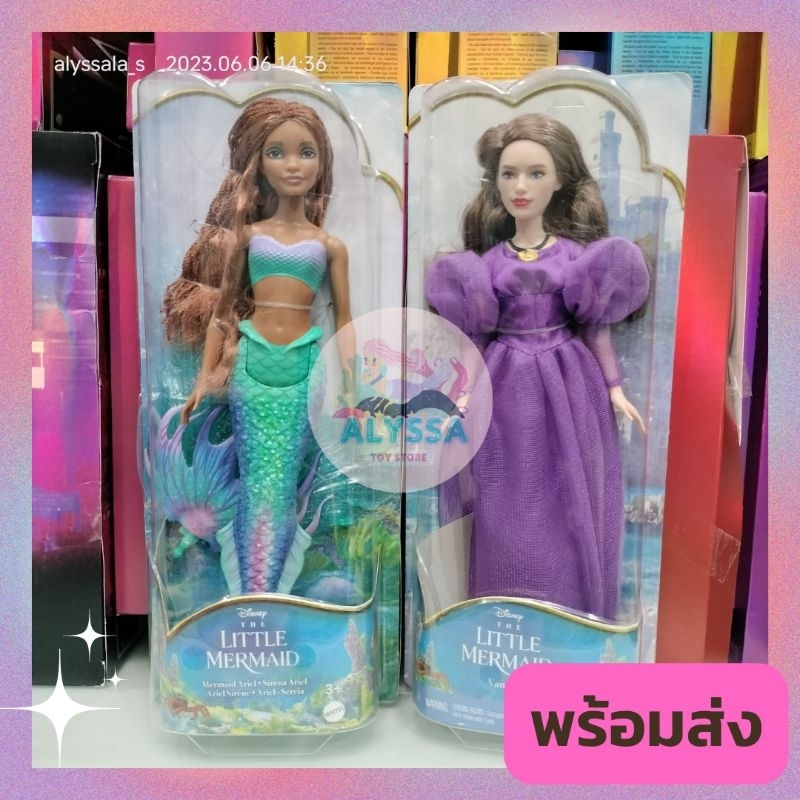 พร้อมส่ง สินค้าแท้💯 แอเรียล+วาเนสซ่า Disney The Little Mermaid Live Action Doll, Mattel 2023
