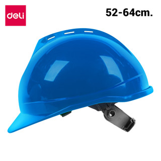 หมวกกันกระแทก หมวกเซฟตี้ safety helmet สำหรับงานก่อสร้าง คุมงานกลางแจ้ง รับเหมา ปรับระดับได้ มีสายรัดคาง encoremall