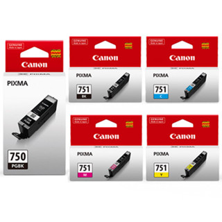 Canon ink Canon ตลับหมึกอิงค์เจ็ท รุ่น PGI750-PGBK- / CLI-751BK /C / M /Y / GY (หมึกแท้100%) (สินค้าพร้อมส่ง