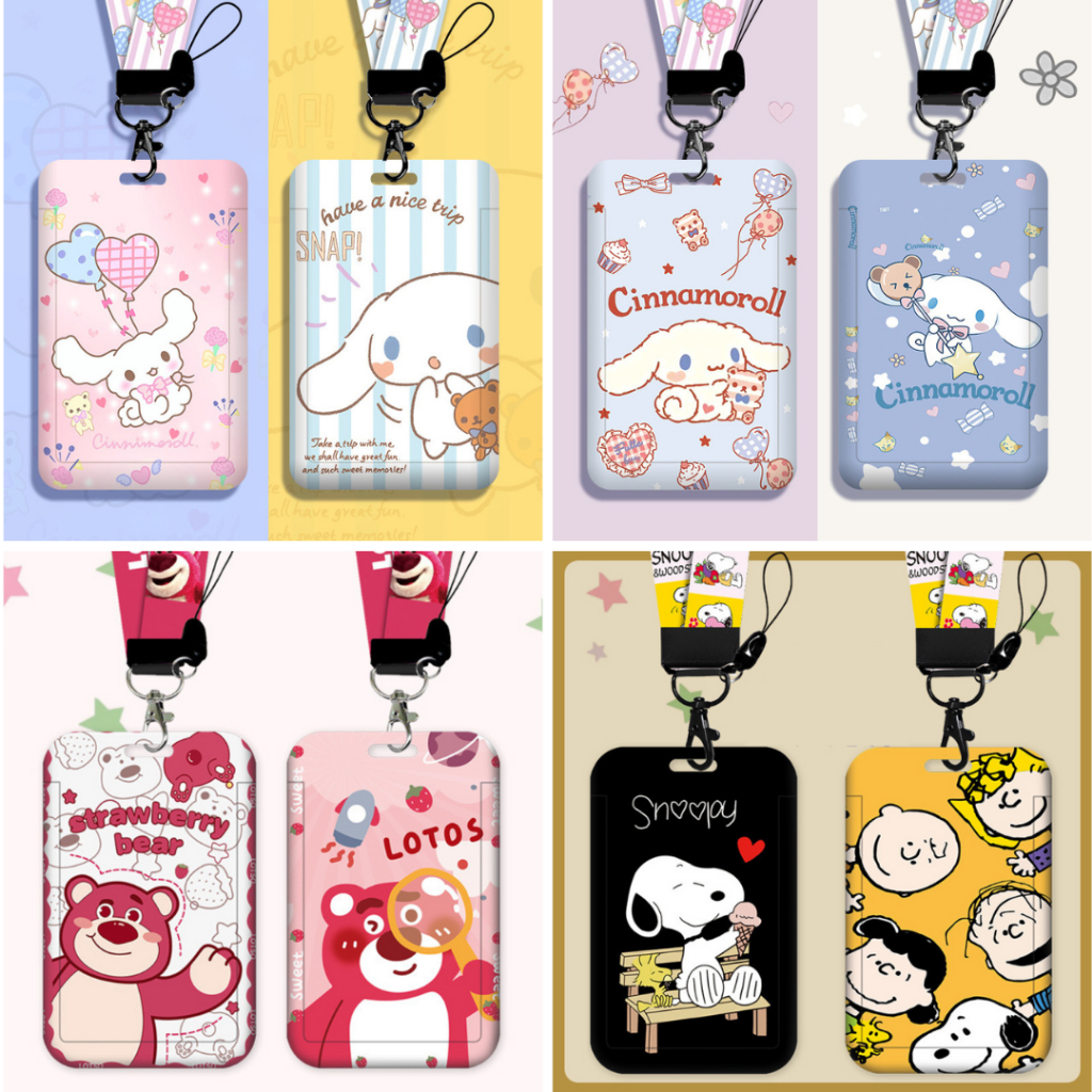 ส่งด่วน🚚💨 ที่ใส่บัตรพร้อมสายคล้องคอ ลายการ์ตูน ป้ายห้อยบัตรพนักงาน/บัตรนักเรียน - รูปที่ 5
