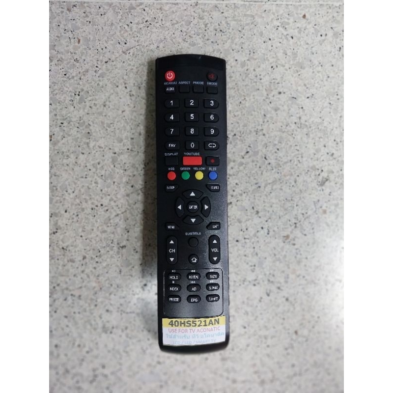 รีโมตทีวี40. HS521ANใช้สำหรับอาโกเนติดหน้าแบบเดียวกันได้ไม่ต้องแซทค่า