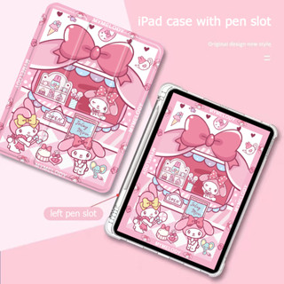 HELLO KITTY เคสแทปเลต ปากกาไอแพด air10 5pro เจน10 5 2018/20/21 gen10 2 แอร์1/2/3/4/5 gen5/6/7/8/9 ipad case tpu 9921