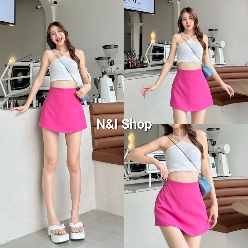 Clearance sale🔥🔥กางเกงกระโปรงขาสั้นเอวสูง  2YK ผ้าเปเป้เนื้อดี🌴🍁🌸🌹