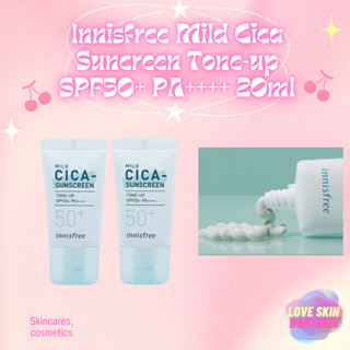 Innisfree Mild Cica Suncreen Tone-up SPF50+ PA++++ 20ml