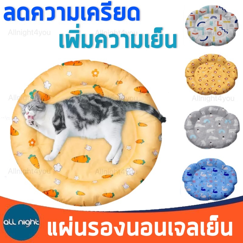 ที่นอนเจลเย็น สำหรับสัตว์เลี้ยงไม่ต้องแช่เย็นวัสดุ PP ป้องกันการขีดข่วนลดความเครียดให้กับสัตว์เลี้ยง