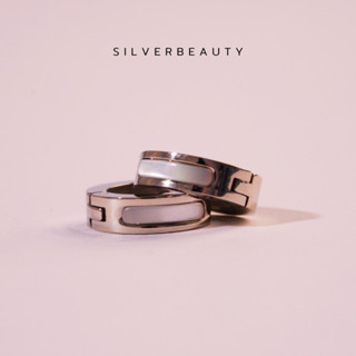 โค้ด SILV45 ลด45.-  Silver beautyต่างหูมินิสีเงินเรียบแฟชั่นE09711