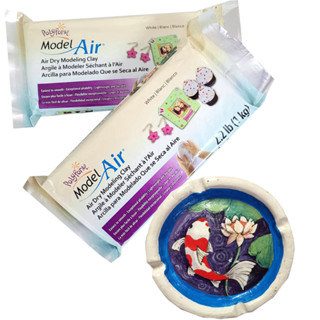 โพลี่โฟม ดินปั้น ดินเยื่อกระดาษ 1000กรัม Polyform Model Air Dry Modeling Clay