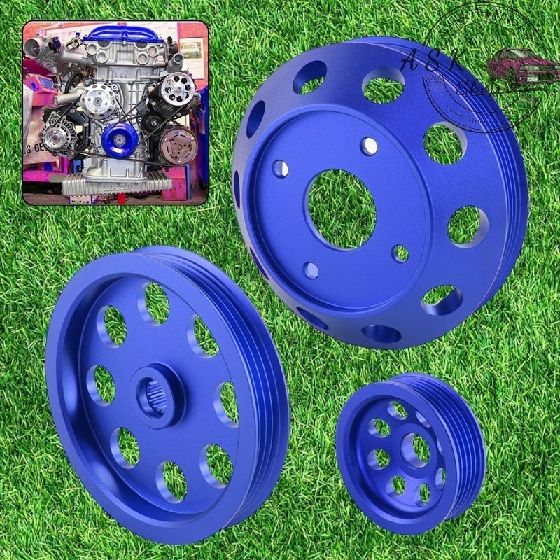 มู่เล่หน้าเครื่องใส่เครื่องSR20Detของใหม่