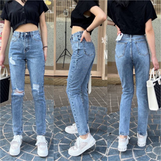 (SALE) N3135# กางเกงยีนส์ทรงบอยเล็ก My Style