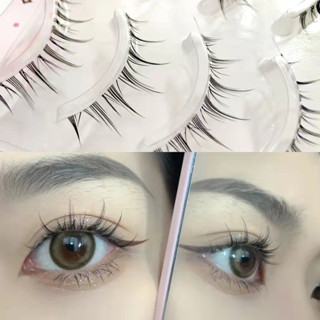 pretty Girl🌸พร้อมส่ง🌸ขนตาปลอม แพ็ค 5 คู่ แกนเอ็นใส Little Devil Eyelashes แบบเรียว ดูเป็นธรรมชาติ สวมใส่สบาย 5 คู่ ต่อชุด