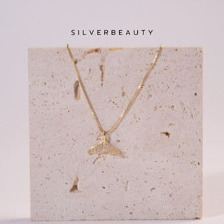 โค้ด SILV45 ลด45.-  Silver beautyสร้อยคอหางปลาแฟชั่นN01707