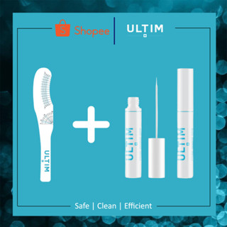 ULTIM Eyelash serum 3.5 ml. (Duo Pack x2) &amp; Eyelashs Ruler (แพ็คคู่) พร้อมไม้บรรทัดวัดขนตา ซีรั่มบำรุงขนตา