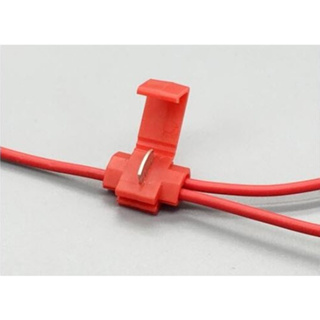 (10ชิ้น)JY-811 (RED) Wire terminals quick wiring connector cable clamp (22-18 AWG)