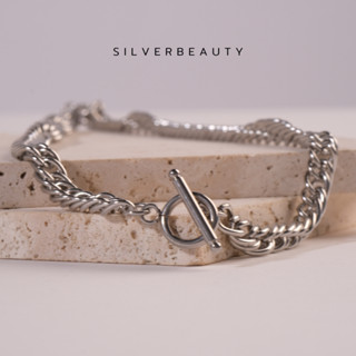 โค้ด SILV45 ลด45.- Silver beautyสร้อยคอเลสซิลเวอร์แฟชั่นN03114