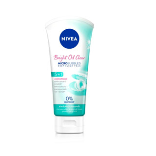 Nivea Bright Oil Clear Microbubbles Deep Clean Foam 100G นีเวีย ไบรท์ ออยล์ เคลียร์ ไมโครบับเบิ้ล ดีพ คลีน โฟม 100กรัม