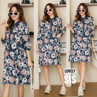 🌈🌿🌺🌼🌸💙💖🇰🇷 Jeans Collar Floral Dress Shirt