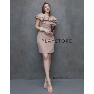 🔖MirrorSister เดรส basic style ทรงเรียบง่าย เดรส เดรสสวย ชุดออกงาน ชุดทำงาน เดรสสั้น เรียบ หรู ชุดเดรสสั้น แขน ระบาย สวย