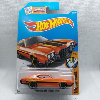 รถเหล็ก Hotwheels 72 FORD GRAN TORINO SPORT (ib24)