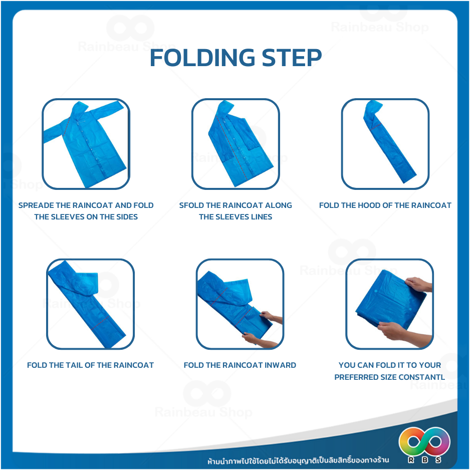 🌈RBS🌈 เสื้อกันฝนเด็ก ชุดกันฝนเด็ก EVA เนื้อหนา ทนทาน ยืดหยุ่น ไม่ขาดง่าย มีหมวก ขนาดกะทัดรัด พกพาสะดวก ใช้ซ้ำได้ ฟรีไซส์ - รูปที่ 6