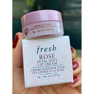 ลิปบาล์ม Fresh rose soft lip cream 2g กระปุกเล็ก  พกพา Travel size