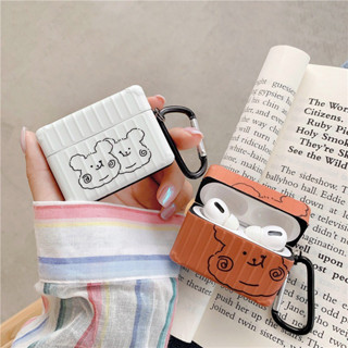 เคสสำหรับ Airpod Airpod Case สำหรับหูฟัง Apple ซิลิโคน Apple AirPods ลาย กล่องหมีขาว POD-1232 กล่องหมีน้ำตาล POD-1233