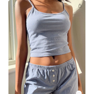 พรีออเดอร์ PREORDER Brandy Melville Skylar Stripe tank