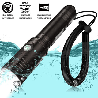 Diving Light Skywoods D6 ไฟฉายดำน้ำ 1200LM ดำน้ำลึกได้ถึง 100เมตร