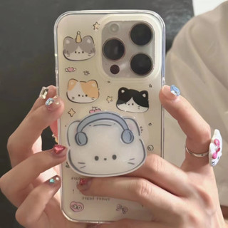 ✨สไตล์ใหม่✨ เคสไอโฟน 14 Pro Max  เคส for 11 12 13 Pro Max น่ารัก พร้อมขาตั้ง เคสพกพาสะดวก iPhone 13 Case เคสกันกระแทก