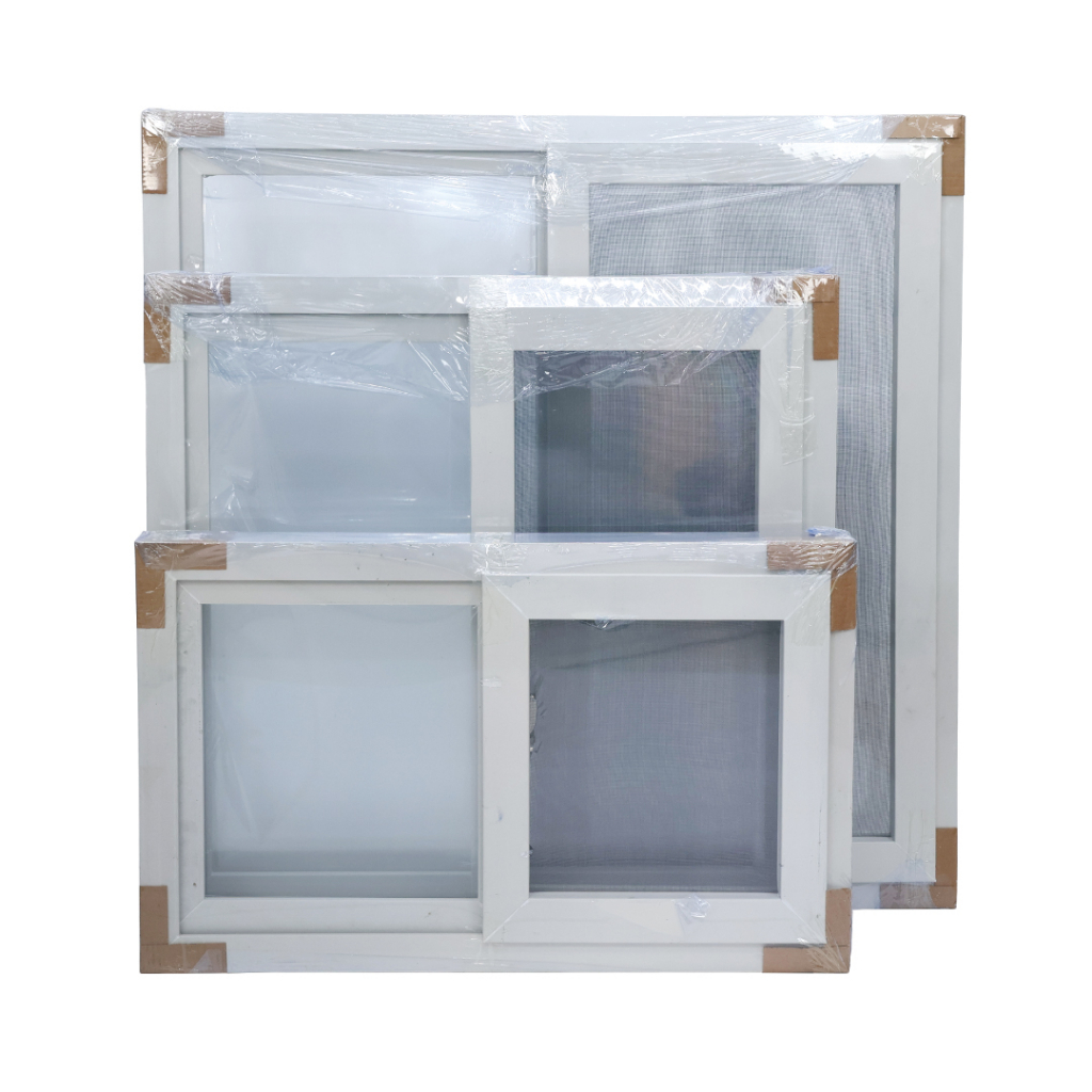 GALAXY หน้าต่าง บานเลื่อน uPVC หน้าต่างกระจก มี 3 ขนาดให้เลือก WINDOW