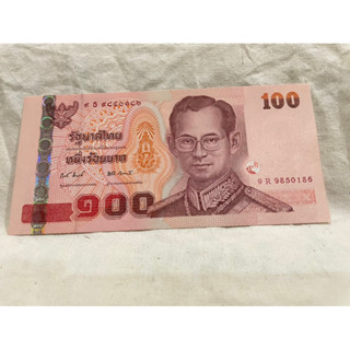 แบ็งค์100บาทแบบ14หลังโบกพระหัตถ์ไม่ผ่านการใช้งาน(B100-0005)