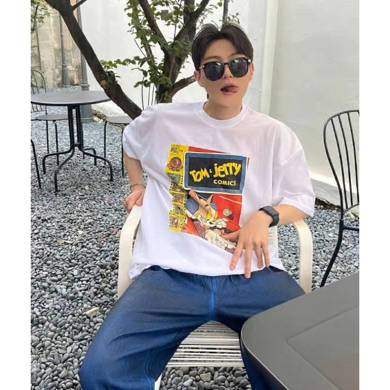 PAPA.XQ TOMXJERRY TEE (New! เสื้อยืด Oversize ลายใหม่ล่าสุด)