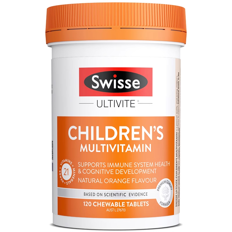 Swisse Children's Ultivite Multivitamin Kid Orange เด็กรสส้ม รองรับการสร้างเสริมสุขภาพและการรู้คิด