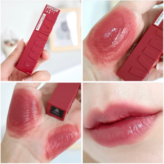 Maybelline Super Stay Vinyl Ink สี 65 saucy สวย จิ้งมาก เนื้อฉ่ำกำลังดี ปากไม่แห้ง ไม่ตกร่อง ติดทนดี มาก