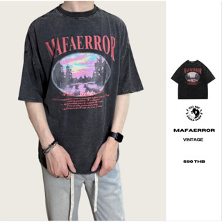 THEBOY-MAFAERROR OVERSIZE เสื้อยืดวินเทจ