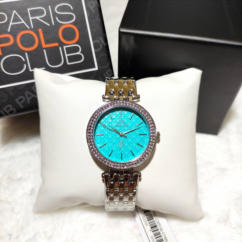 PARIS POLO CLUBรุ่นPPC-220516L-CYANนาฬิกาข้อมือสำหรับผู้หญิง