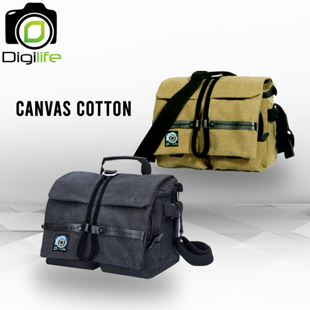 Camera Bag National Style - Digilife ( ผ้า Canvas Cotton แบบเดียวกันกับ กระเป๋ากล้อง National Geographic NG 2346 )