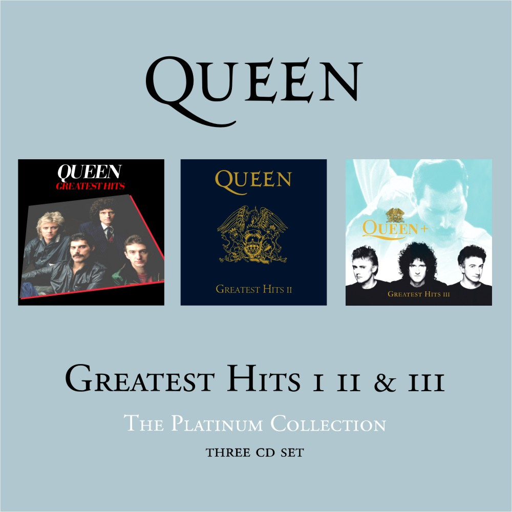 CD Audio คุณภาพสูง เพลงสากล Queen - Greatest Hits I, II & III (ทำจากไฟล์ FLAC คุณภาพเท่าต้นฉบับ 100%)
